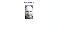 Desktop Screenshot of mattjefferson.com
